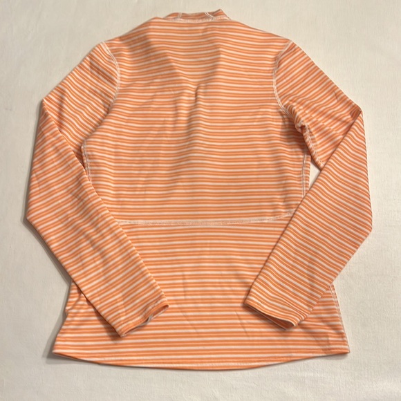 33. Patagonia Orange & White Stripe 3/4 Zip - Picture 5 of 5